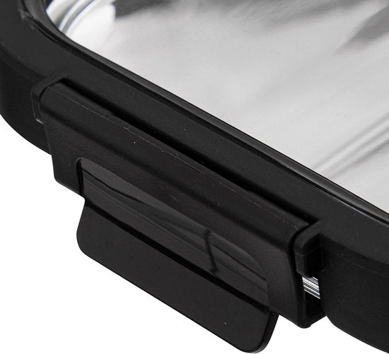 Glass food storage container 370 ml Five® - Transparent - With lid | Dishwasher safe | Microwave safe | Airtight | Freezer safe | BPA-free | Waterproof