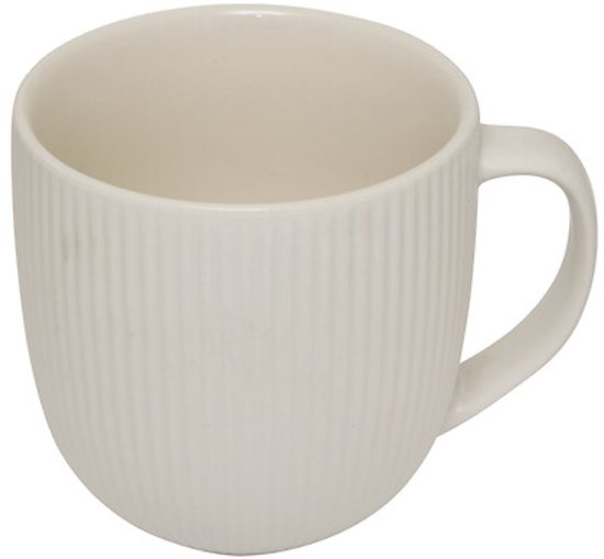 Strata mok set van 6 – witte koffiemokken van New Bone China, 210 ml – foto 2