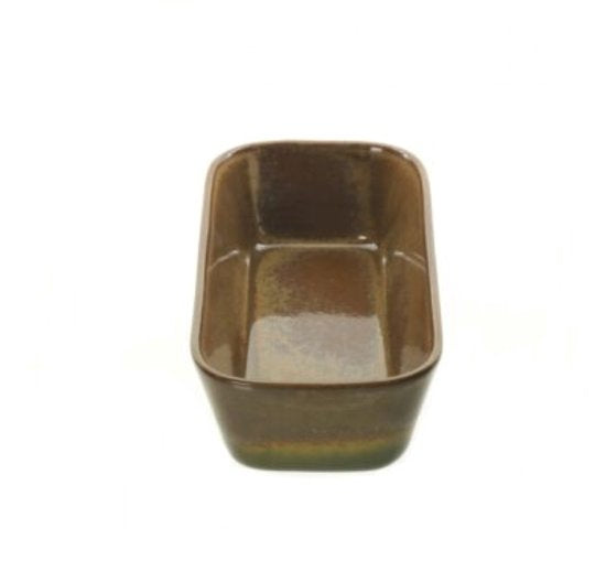 MPLCo - Bread Pan - Loaf Pan - Baking Tin - Casserole Dish - Baking Pan for Homemade Bread, Cake & Oven Dishes - Oven, Microwave & Dishwasher Safe - 26 x 14.5 x 7.5 cm - Brown with Dark Green Ombre