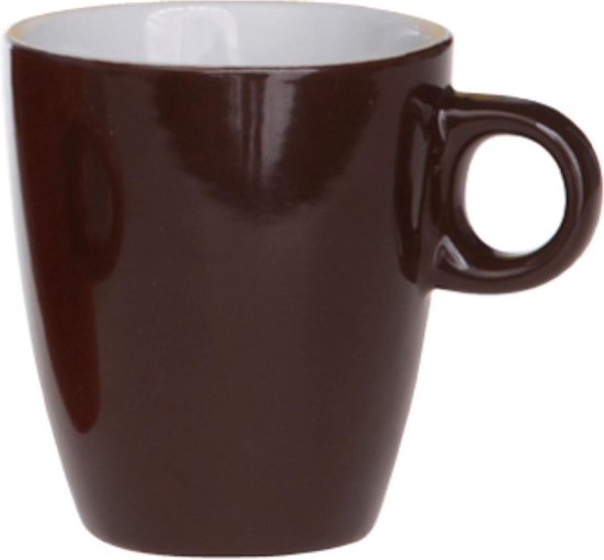 Cosy & Trendy Vicky Mug - 19 cl - Ø 7 cm x 8.5 cm - Brown - Set of 6