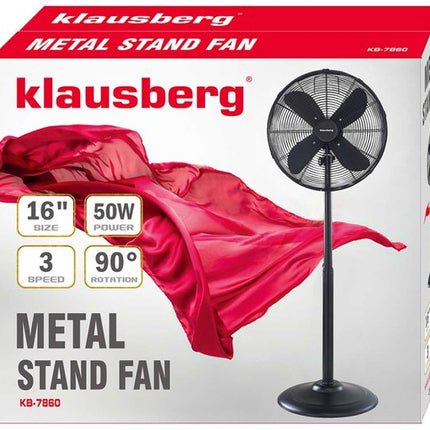 Klausberg 7860 - Ventilateur sur pied - noir - 40 cm