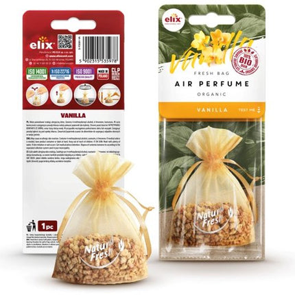 Elix - Natuurlijke Geurzak - Eco Granulaat - Air Freshener - Luchtverfrisser voor Auto & Huis - Langdurige Geur- ca. 20g - Vanilla
