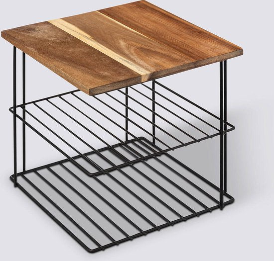 5Five metalen keukenrek met 2 lagen – aanrecht organizer, 24 x 24 x 24 cm – foto 5