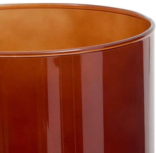 Atmosphera Lidy glazen vazen amberbruin – set van 2, Ø 14 x 20 cm – foto 4