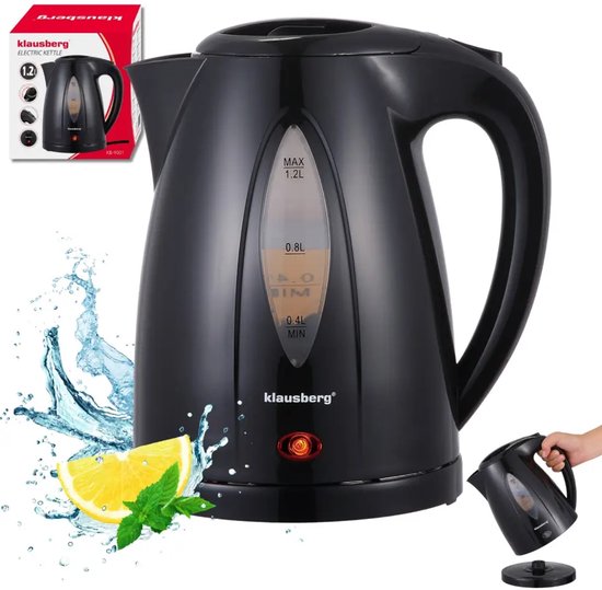 Klausberg KB-9001 - Waterkoker - 1. 2 liter - Zwart - 1100 watt