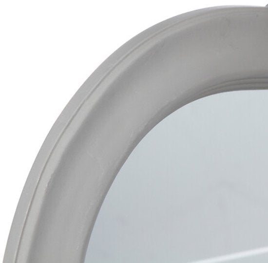Heart-Shaped Mirror - Wall Mirror with Alexia Ribbon - Decorative Heart Mirror - Modern Mirror for Bedroom & Hallway - 40 cm - Taupe