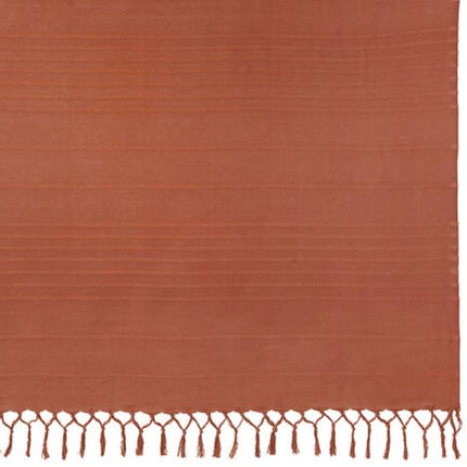 Atmosphera Plaid katoen terracotta Blanket - 160 x 220 cm