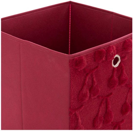 Atmosphera Kids Cerise Opberg - 30 x 30 x 30 cm - Opvouwbaar - Rood