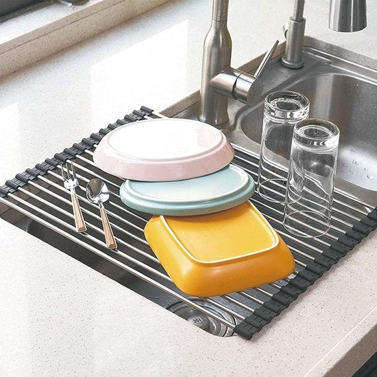 Kinghoff afwasdroogmat van RVS – opvouwbare droogmat met antislip, 45 x 32 cm – foto 6
