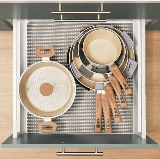 5Five koekenpan Harmony Ø 28 cm – beige, voor alle warmtebronnen – foto 2