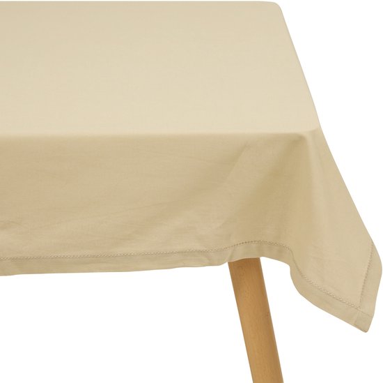 Atmosphera Tafelkleed - beige - katoen - 240 x 140 cm - rechthoek - tafellaken