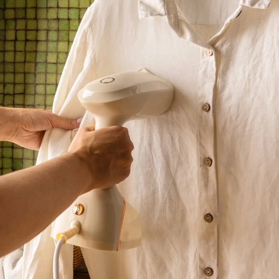 Klausberg - Garment Steamer - Handheld Steamer - Clothes Wrinkle Remover - Vertical Steamer - Steam Iron - For Clothing and Textiles - 400 ml - 1500W - Beige