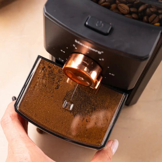Klausberg koffiemolen flat burr – maalgraad instelbaar, tot 12 kopjes, 150 W – foto 3