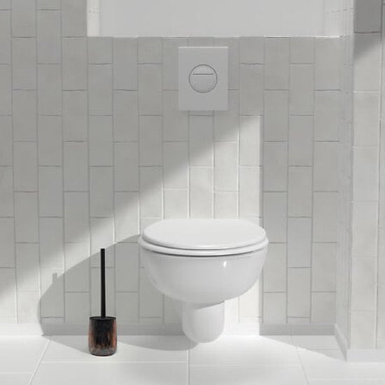 Dotty toiletborstel met houder – bruin glas, Ø 9,8 x 39 cm – foto 4