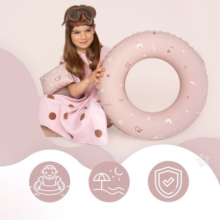 Sipo - Zwemband Kinderen - Opblaasbare Zwemring 50 cm - Zwemhulp voor Zwembad & Vakantie - Kinder Zwemband 3-6 Jaar - Water Speelgoed - PVC - 15-30 kg - Roze