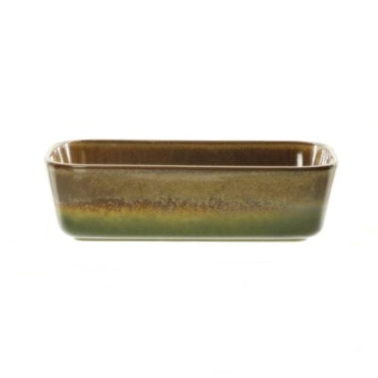 MPLCo - Bread Pan - Loaf Pan - Baking Tin - Casserole Dish - Baking Pan for Homemade Bread, Cake & Oven Dishes - Oven, Microwave & Dishwasher Safe - 26 x 14.5 x 7.5 cm - Brown with Dark Green Ombre