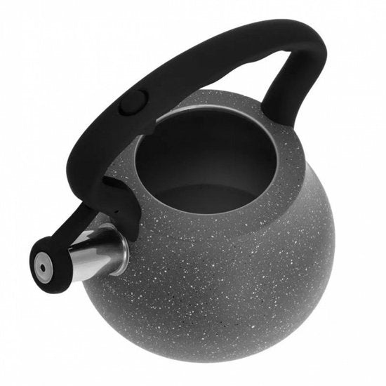 Top Choice - Steel whistling kettle - marble grey - 2.7 litres