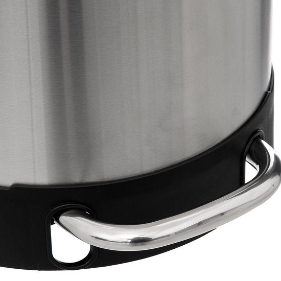 5Five Ariane Trash Can/Pedal Bin - silver - stainless steel - 30 liters - 42 x 25 x 62 cm - kitchen