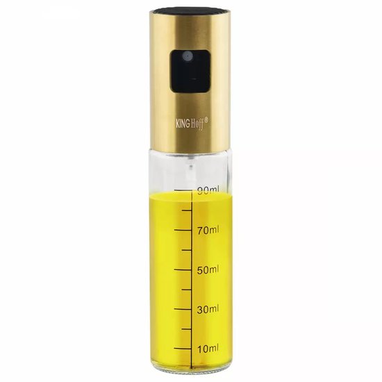 Kinghoff oliespray fles 100 ml – olie- en azijnverstuiver, glas en RVS – foto 5