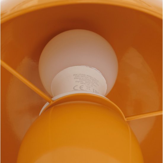 Atmosphera Lito paddenstoellamp oranje – tafellamp van staal, Ø 20 cm – foto 2