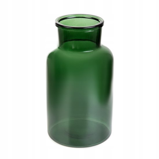 Homla - Tenno Flower Vase - Decorative Vase - Modern Design - Large Glass Vase for Dried Flowers & Bouquets - Scandinavian Interior - Stylish Home Accessory - Ø14.5 x 25.5 cm - Green