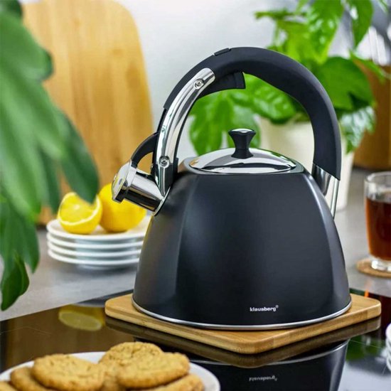 Klausberg KB-7194 fluitketel - 3L - rvs - alle warmtebronnen