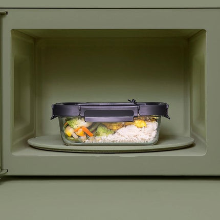 Vershoudbakje glas 370 ml Five® - Transparant - Met deksel | Vaatwasserbestendig | Magnetronbestendig | Luchtdicht | Diepvriesbestendig | BPA-vrij | Waterdicht