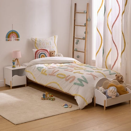 Atmosphera Kids Alfabet Dekbedovertrek set met 1 kussensloop 140x200cm/65x65cm