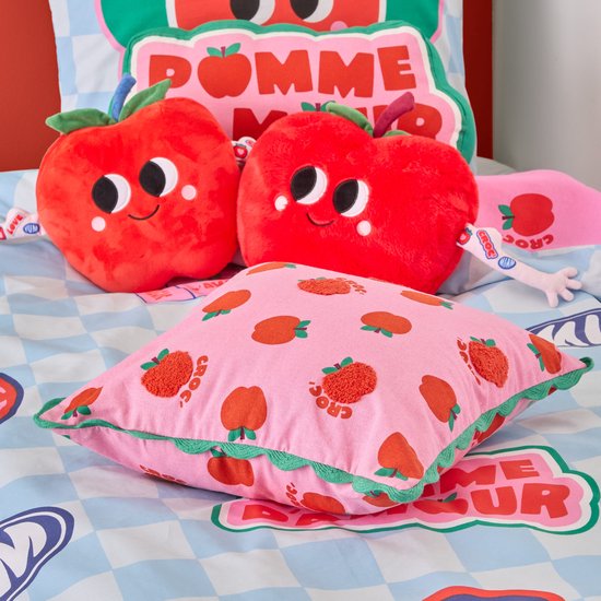 Atmosphera Kids Chachapop cushion - 40 x 40 cm - Pink / Red
