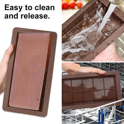 Chocoladevormen - Diepe Dubai Siliconen Vorm - BPA-vrij - Anti-aanbaklaag - Chocolade Zelf Maken - 2 Stuks .