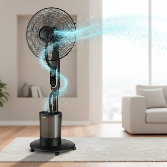 Klausberg mist ventilator met verneveling – staand, 5 liter watertank – foto 5