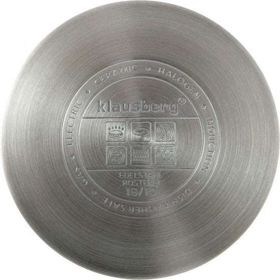 Klausberg 7479 fluitketel - 3L - rvs - alle warmtebronnen