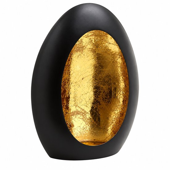 Decoratieve Kaarsenhouder - Kandelaar - Metalen Kandelaar - Voor Binnen - Staal - 28.5 x 14.5 x 36.5 cm - Zwart