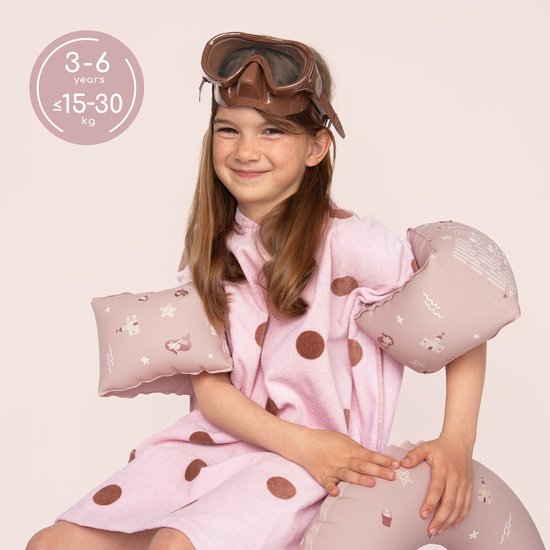 Sipo - Zwembandjes Kinderen - Set van 2 - Opblaasbare Zwemvleugels - voor 3-6 Jaar - Zwemhulp voor Zwemles & Zwembad - Dubbele Luchtkamers - Veilig Zwemaccessoire - 15-30 kg - 18.5 x 15 x 13 cm - Roze