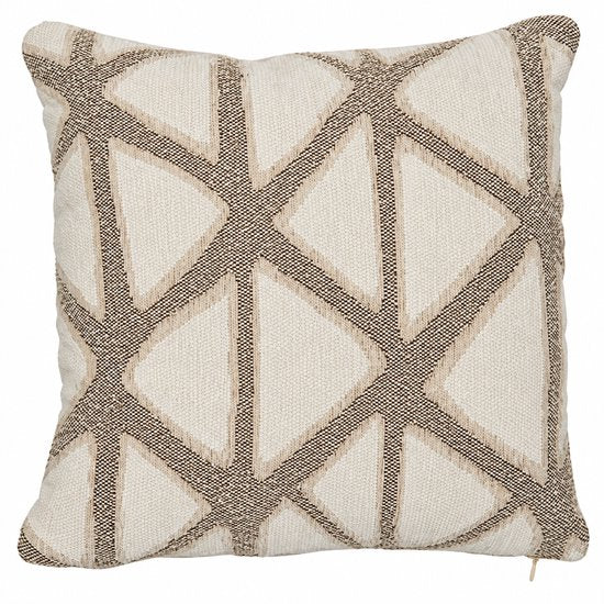 Decoratieve Kussens - Bankkussens - Sierkussens Set van 2 - Bedkussens - Dune Design - Rits - Wasbaar - Binnengebruik - Voor Bank, Bed en Fauteuil - Woonkamerdecoratie - Vierkant - Katoen - 40 x 40 cm - Beige