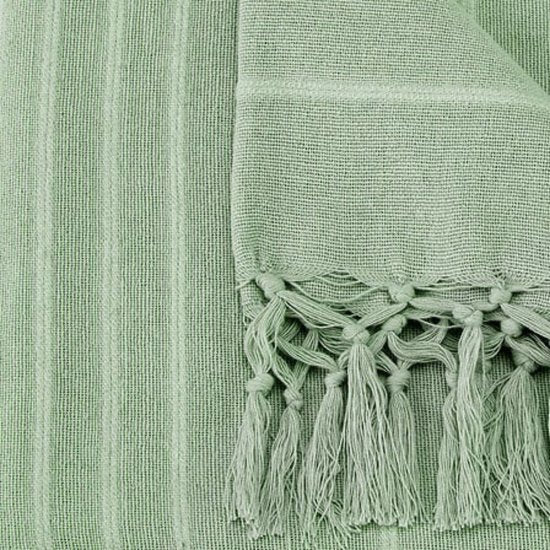 Atmosphera plaid Anjali met franjes – rayon, 160 x 220 cm – foto 5