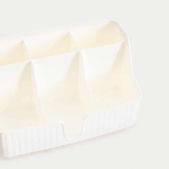 Homla Diall badkamer organiser met vakken – wit, 22 x 10 x 13 cm – foto 2