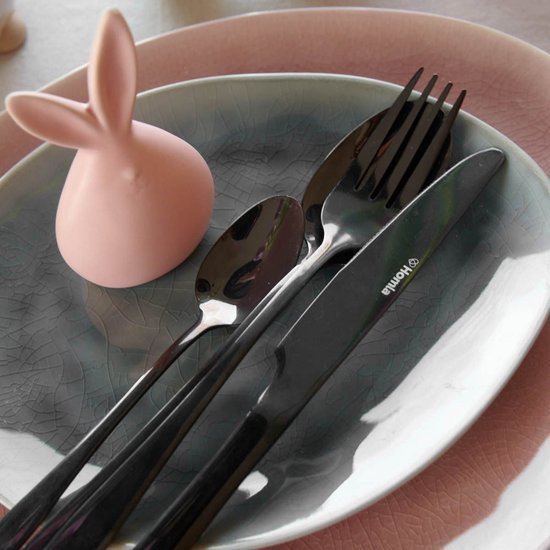 HOMLA - ABELE - Cutlery set - 16 pieces - Black