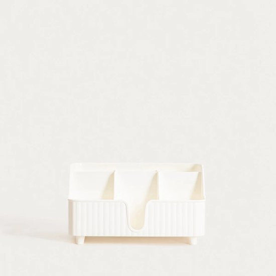 Homla Diall badkamer organiser met vakken – wit, 22 x 10 x 13 cm – foto 3