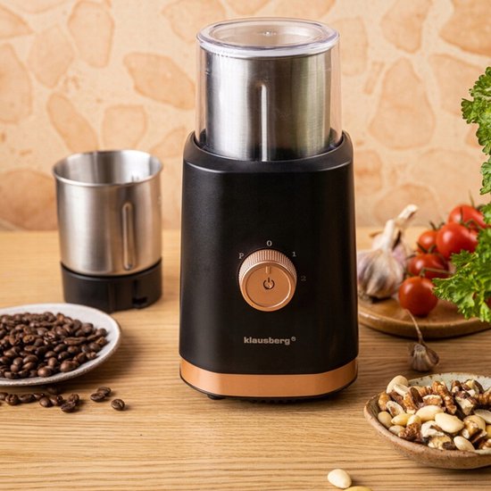 Klausberg KB-7992 elektrische koffie- en kruidenmolen 2-in-1 – 200 W, zwart – foto 5