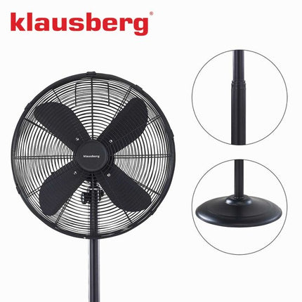 Klausberg 7860 - Ventilateur sur pied - noir - 40 cm