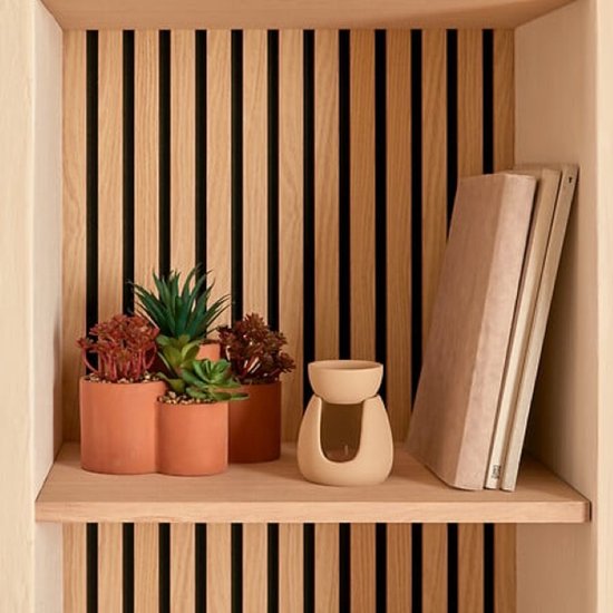 Wonja oliebrander van keramiek – aroma brander voor etherische olie, beige – foto 3