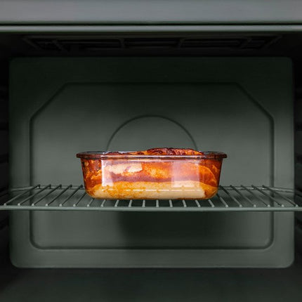 Vershoudbakje glas 370 ml Five® - Transparant - Met deksel | Vaatwasserbestendig | Magnetronbestendig | Luchtdicht | Diepvriesbestendig | BPA-vrij | Waterdicht