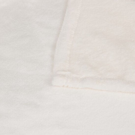 2-in-1 Kuschelkissen und Decke - Mit Reißverschluss - Decke & Kissen - Für Kinder - Hunde-Design - Polyester - 150 x 100 cm - Weiß