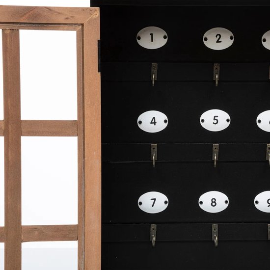 Atmosphera sleutelkastje Classic Cabinet – mdf en glas, voor 9 sleutels – foto 3