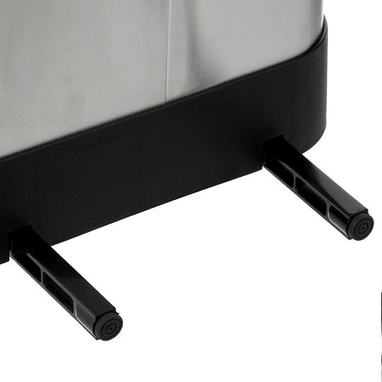 5Five Ariane Trash Can/Pedal Bin - silver - stainless steel - 30 liters - 42 x 25 x 62 cm - kitchen