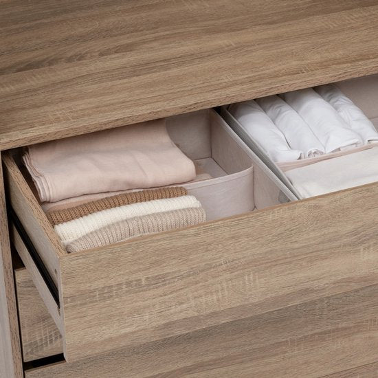 Schubladen-Organizer Kleiderschrank 16 Fächer Five® - Dressy + - Beige - Faltbar