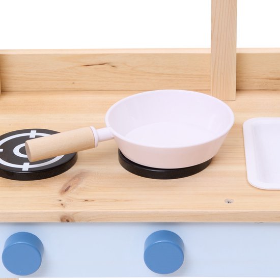 Atmosphera houten kinderkeuken voor buiten, volledig uitgerust met accessoires