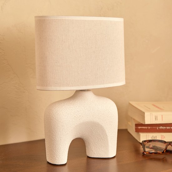 Atmosphera Gaby Table Lamp - 22 x 11 x 32 cm - White