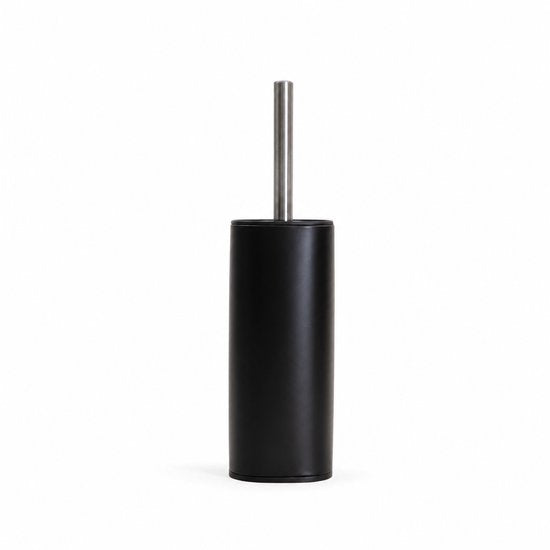 Homla Linea Mat toiletborstel met gesloten houder – zwart mat, 35,3 cm – foto 2